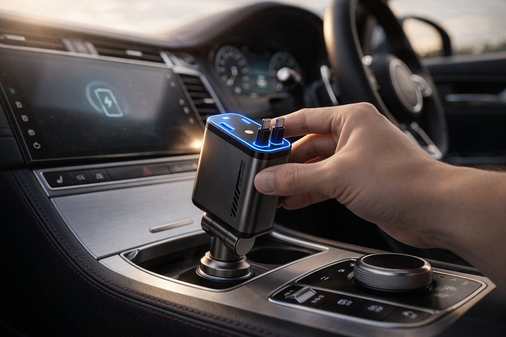 4-in-1 Fast Car Charger 120W