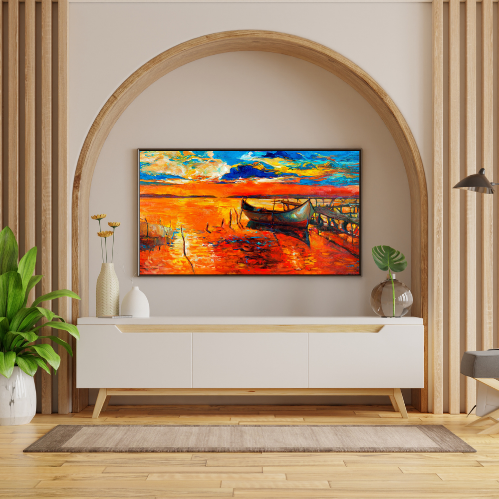 Sunset Serenity: Arts for Living and Workspace